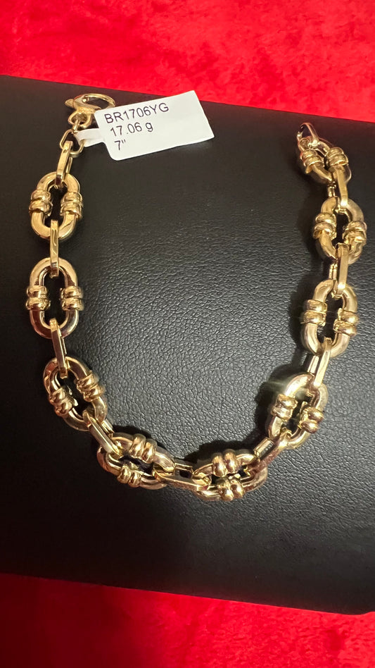 18K, Premium Italian Yellow Gold Bracelet